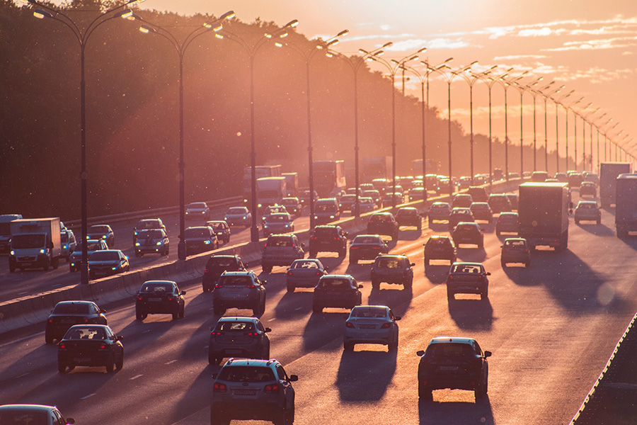 Traffic on a motorway